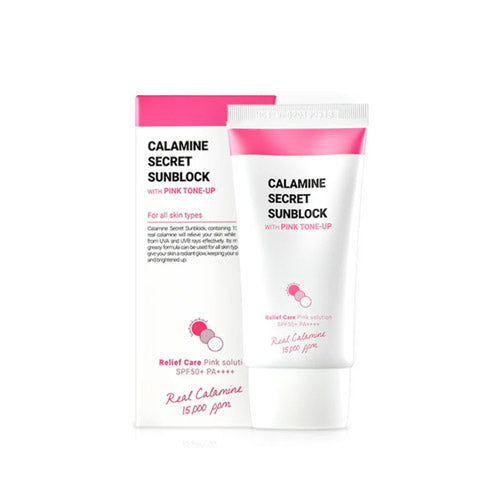 [K-SECRET] Calamine Secret Sunblock with pink tone-up 50ml - Dodoskin