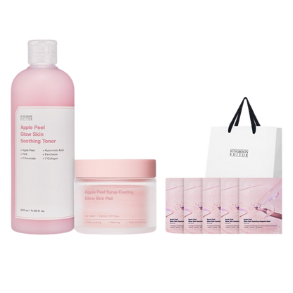 SUNGBOON EDITOR [GIFT SET] Apple Peel Toner + Pads + 5 Sheet Masks