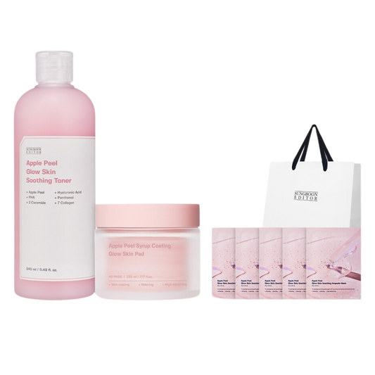 SUNGBOON EDITOR [GIFT SET] Apple Peel Toner + Pads + 5 Sheet Masks