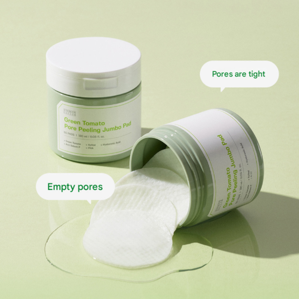 SUNGBOON EDITOR [GIFT SET] Green Tomato Deep Shot Ampoule + Pads + Ampoule (10ml) + 3 Pore Mask Packs