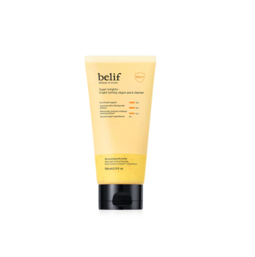 belif Super Knights Bright Toning Vegan Pack Cleanser  150ml