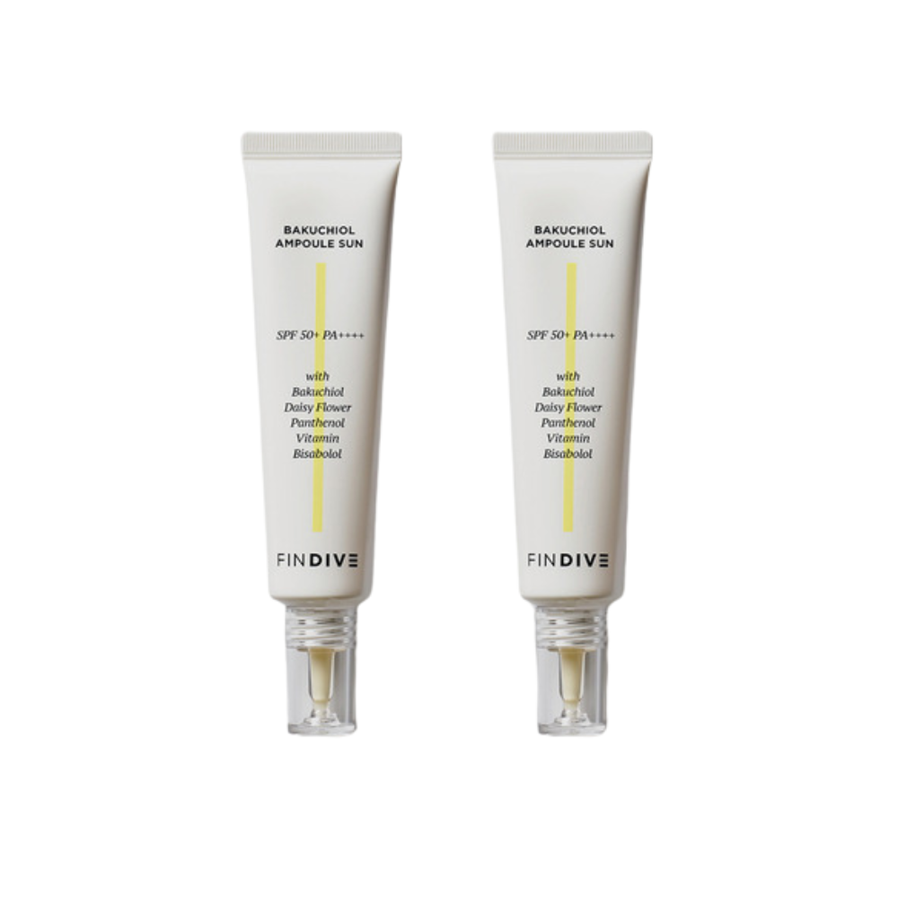 FINDIVE Bakuchiol Ampoule Sun SPF50+ PA++++ 30ml x 2