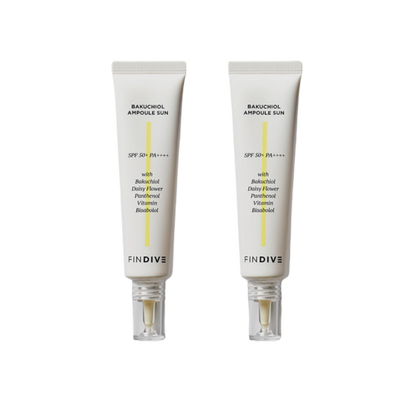 FINDIVE Bakuchiol Ampoule Sun SPF50+ PA++++ 30ml x 2