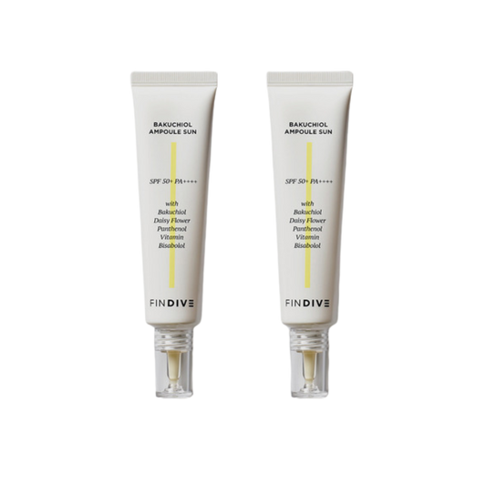 FINDIVE Bakuchiol Ampoule Sun SPF50+ PA++++ 30ml x 2