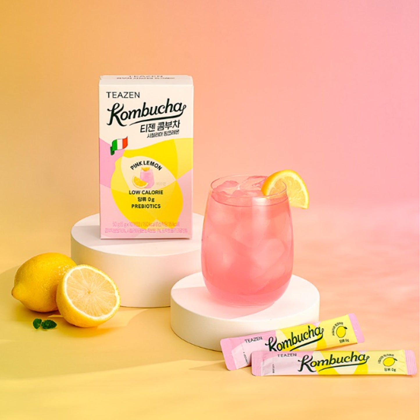 TEAZEN Kombucha Pink Lemon 10T * 2box