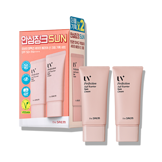 THE SAEM UV Perfection Safe Barrier Sun Cream SPF50+ PA++++50ml + 50ml Set