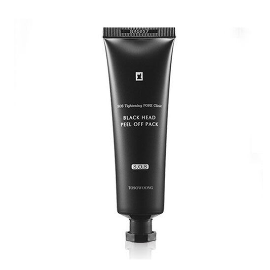 TOSOWOONG SOS Tightening Pore Clinic Black Head Peel Off Pack is a targeted treatment designed to address blackheads, minimize pores, and refine skin texture.