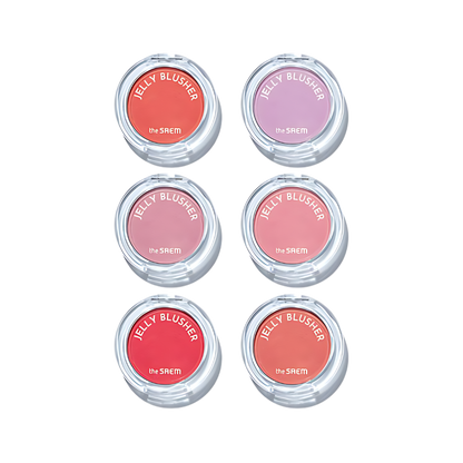 The SAEM Jelly Blusher in 6 colors, each 4.5g.