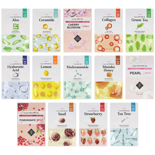 ETUDE HOUSE 0.2mm Therapy Air Mask 10ea (14 types) - Dodoskin