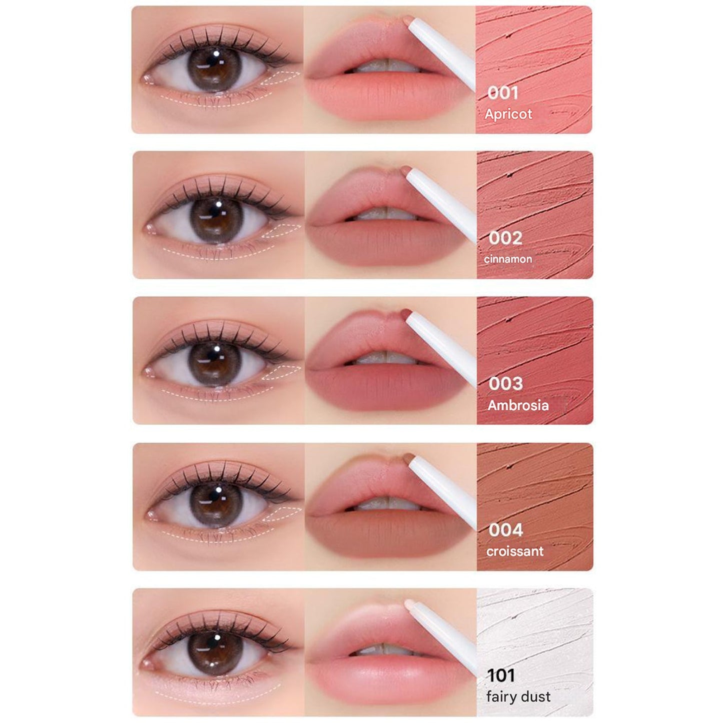 Tiptoe Stay On Face Liner 5 colors