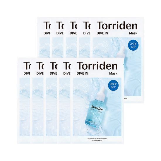 Torriden Dive In Low Molecule Hyaluronic Acid Mask Sheet 10ea
