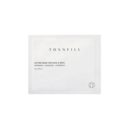 The Toxnfill Lifting Mask For Face & Neck 17g is a specialized mask designed to provide lifting and firming benefits for both the face and neck