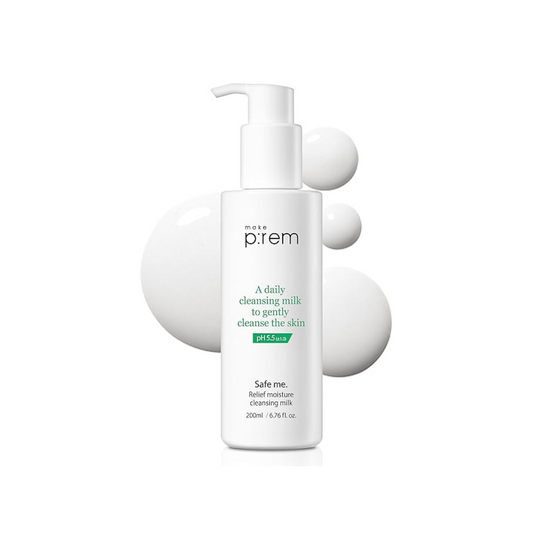 make p:rem Safe Me Relief Moisture Cleansing Milk 200ml - DODOSKIN