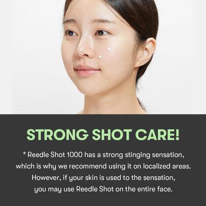 Compact 15ml bottle of VT Cosmetics Cica Reedle Shot, emphasizing soothing skincare in a trendy package.