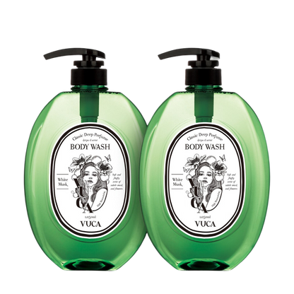 VUCA Classic Deep Perfume Body Wash 1050ml bottle, showcasing a sleek design and elegant branding for a luxurious bathing experience.