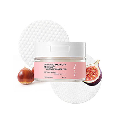 Veganifect Lifting And Balancing Fig Chestnut Pore Fit Toner Pad 120g 70ea