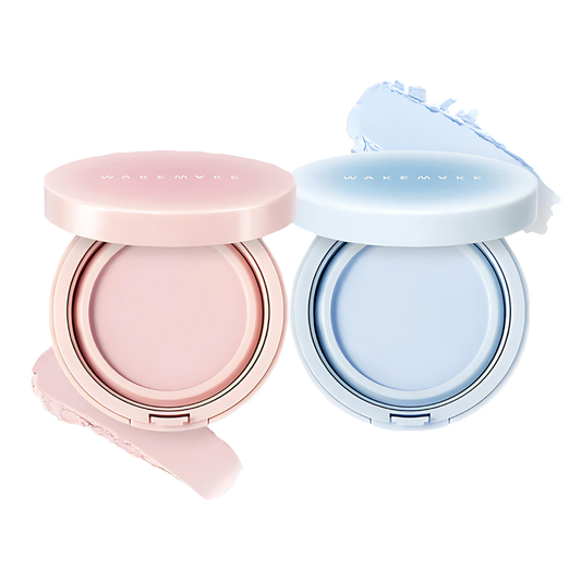 WAKEMAKE Stay Fixer Sleek Primer Balm SPF50+ PA++++ in a 10g container, providing sun protection and a smooth base for makeup.