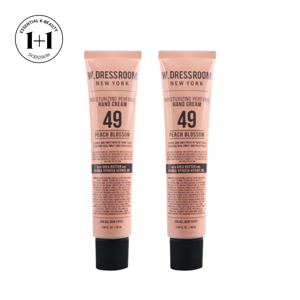 💛1+1💛 W.DRESSROOM Moisturizing Perfume Hand Cream 50ml - #49 (Peach Blossom) - KLO