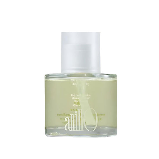 The anillO Patchouli Garden Damage Repair Hair Essence 50ml is a restorative hair treatment designed to repair and nourish damaged hair.
