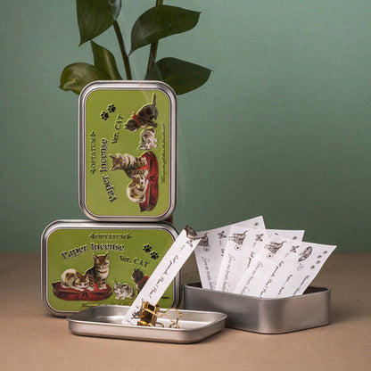 OPTATUM Cat Paper Incense & Catnip Toy Gift Set