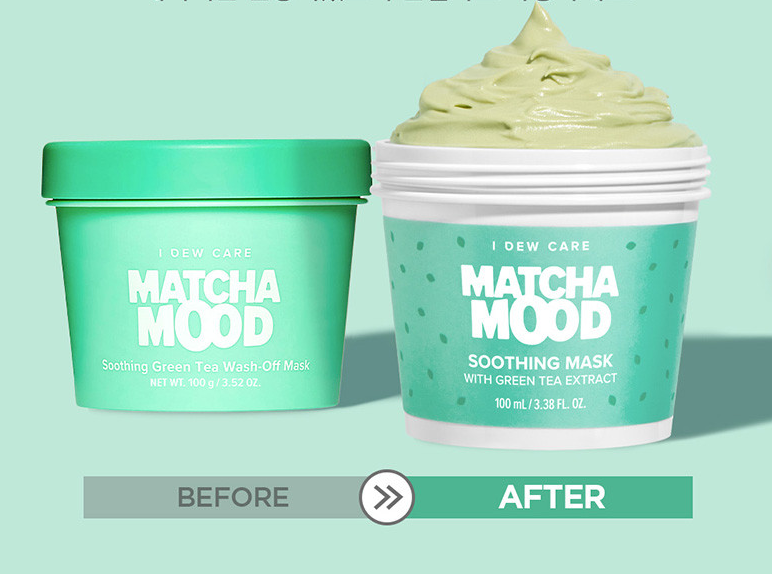 I DEW CARE Matcha Mood Soothing Green Tea Wash-Off Mask 100g - KLO