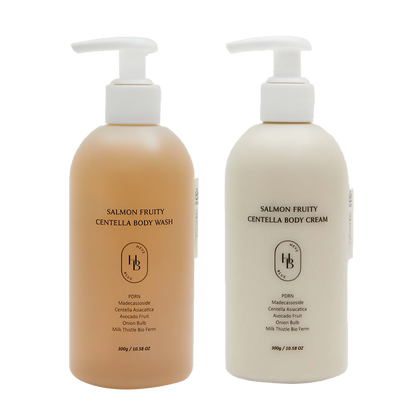 HEVE BLUE Salmon Fruity Centella Body SET