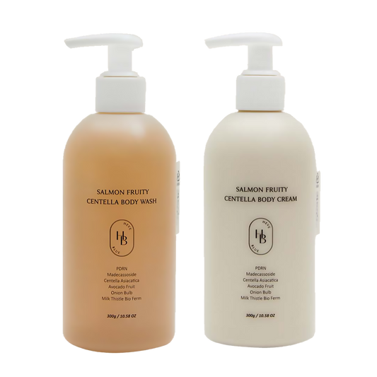 HEVE BLUE Salmon Fruity Centella Body SET