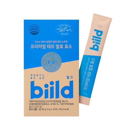 build Premium Teff Fermented Enzyme 90g (30 Sticks, 1-Month Supply)