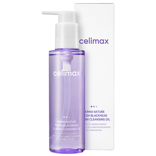 celimax Derma Nature Fresh Blackhead Jojoba Cleansing Oil 150ml is a gentle yet effective cleansing oil formulated to remove impurities and excess oil while targeting blackheads. 