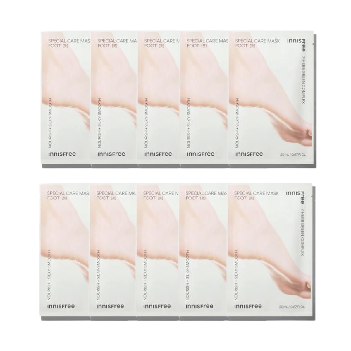 (Matthew검수) Innisfree Special Care Mask Foot 20ml 5ea/10ea - KLO