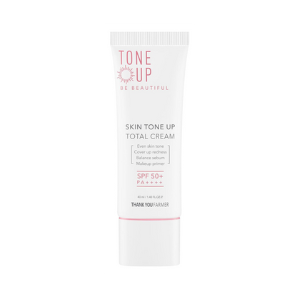 (Matthew검수) THANK YOU FARMER  Skin Tone Up Total Cream SPF50+ PA++++ 40ml - DODOSKIN