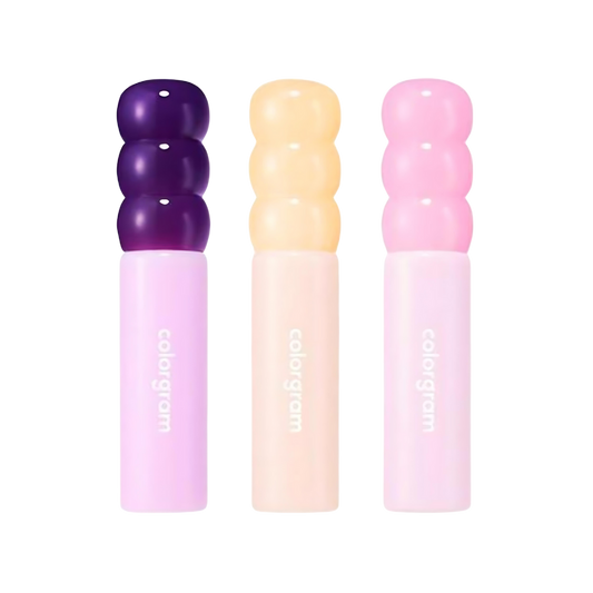 A vibrant 3g glass of Fruity Glass Gloss, showcasing a colorful, glossy finish perfect for a fresh, fruity look.