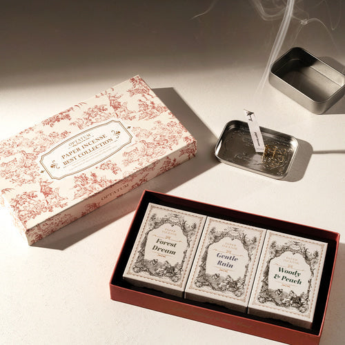 OPTATUM Village Collection Paper Incense 3-piece Gift Set