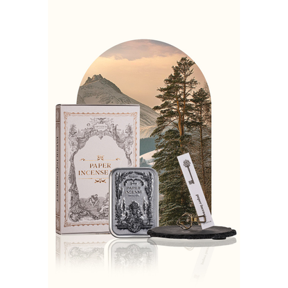 OPTATUM Paper Incense Gift Set (Tray + Tin Case + Tongs + Character Matches)