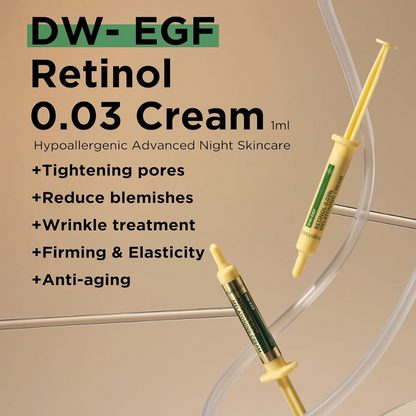 easydew DW-EGF Mela-A Retinol 0.03% Cream 10ml Set (+1ml)