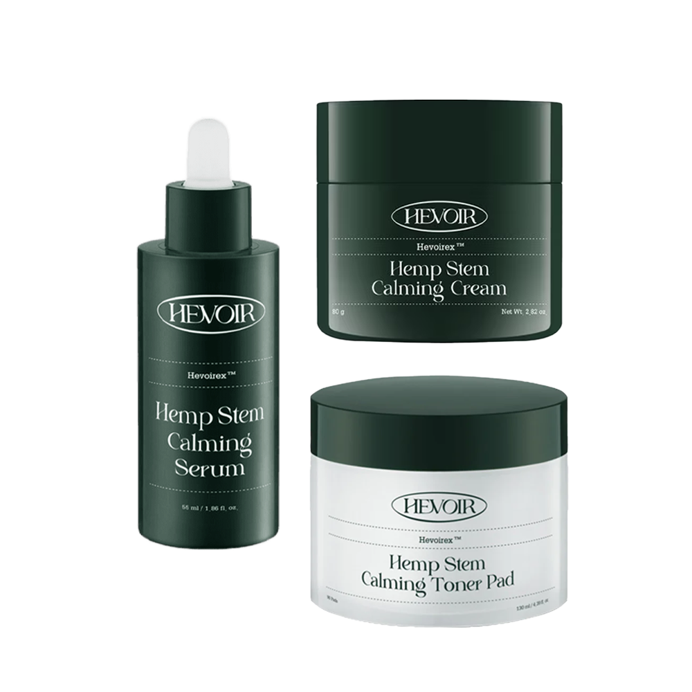 HEVOIR Hebwa Secret Hemp Stem Skincare 3 Types