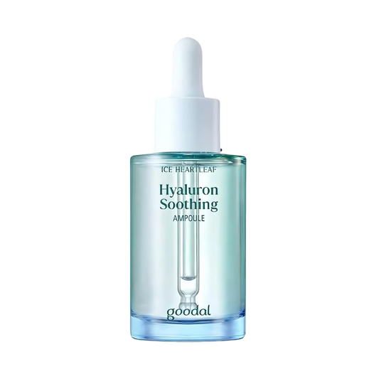 Goodal Heartleaf Hyaluron Soothing Ampoule 50ml, a hydrating serum designed to soothe and nourish the skin effectively.