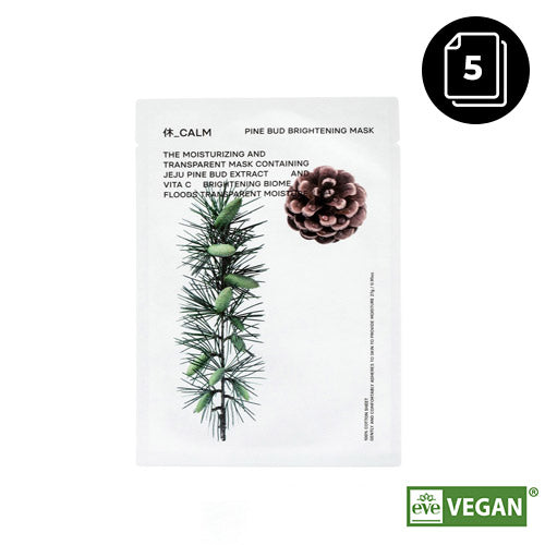 [HUECALM] Pine Bud Brightening Mask 27g * 5ea - Dodoskin