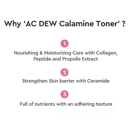 (Matthew) Dewytree The Clean Lab AC Dew Calamine Toner 200ml - KLO