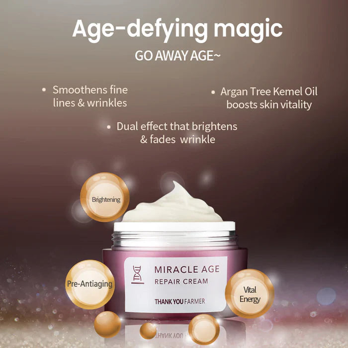 (Matthew검수) THANK YOU FARMER Miracle Age Repair Cream 50ml - DODOSKIN