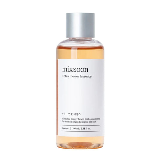 The mixsoon Lotus Flower Essence 100ml is a hydrating and revitalizing skincare product infused with lotus flower extract.
