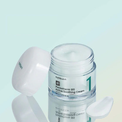 Numbuzin Pantothenic B5 Active Soothing Cream 80ml - vitamin B5 infused cream for soothing skin.