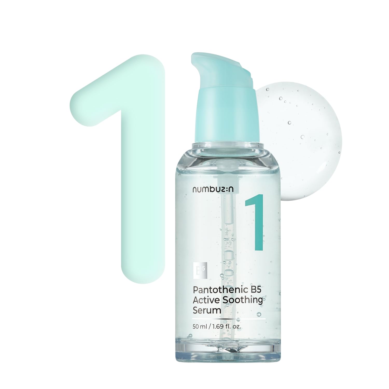 Numbuzin Pantothenic B5 Active Soothing Serum 50ml - a calming serum for sensitive skin.