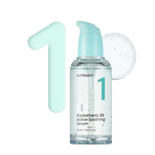 Numbuzin Pantothenic B5 Active Soothing Serum 50ml - a calming serum for sensitive skin.