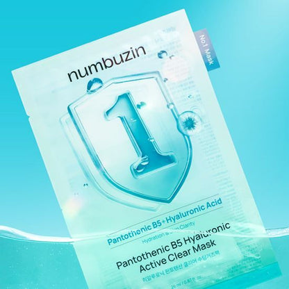 numbuzin No. 1 Pantothenic B5 Hyaluronic Active Clear Mask Sheet 10ea