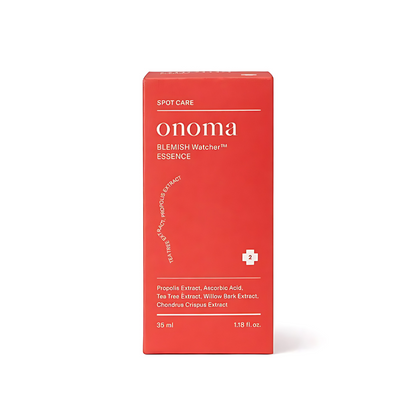 Packaging of a onoma Blemish Watcher Essence 35ml