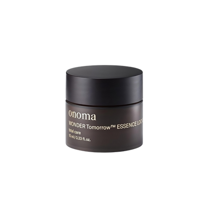 A 25ml bottle of onoma Wonder Tomorrow Essence Locker, ideal for daily use.