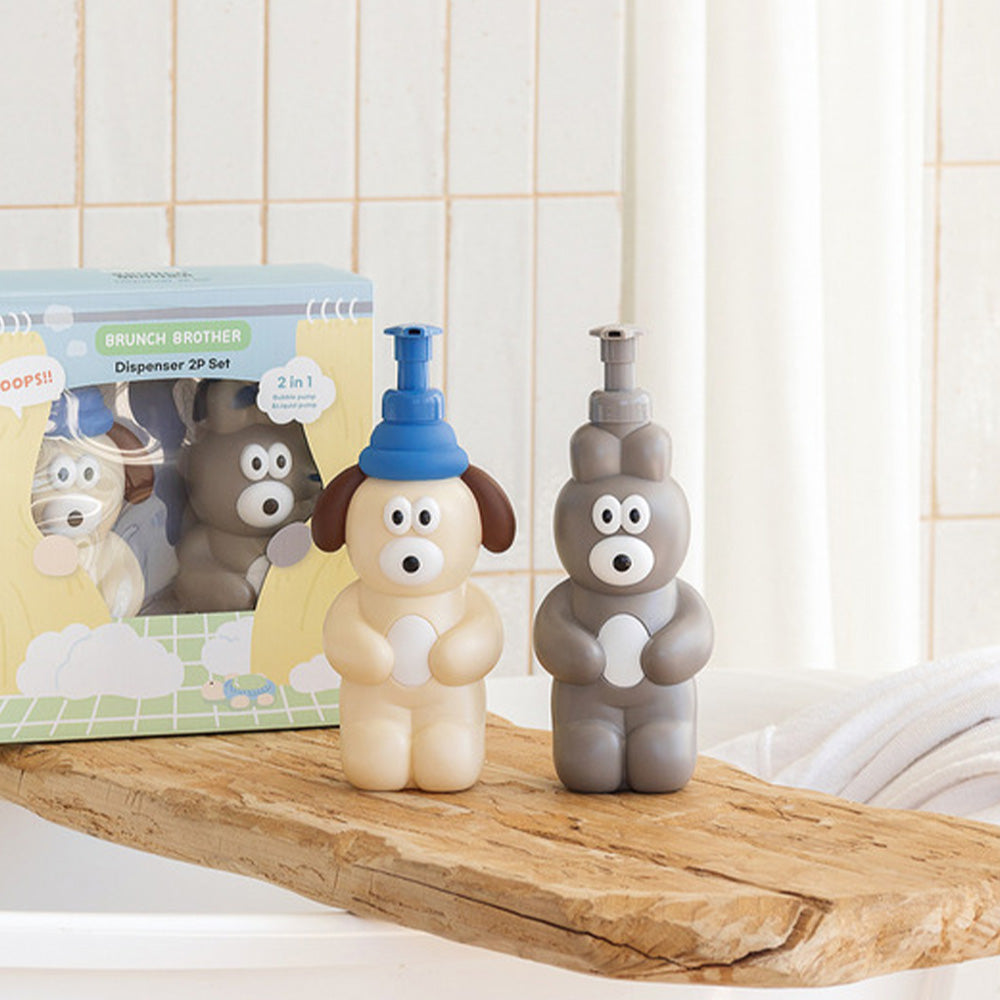 ROMANE Brunch Brother Bunny & Puppy Dispenser set