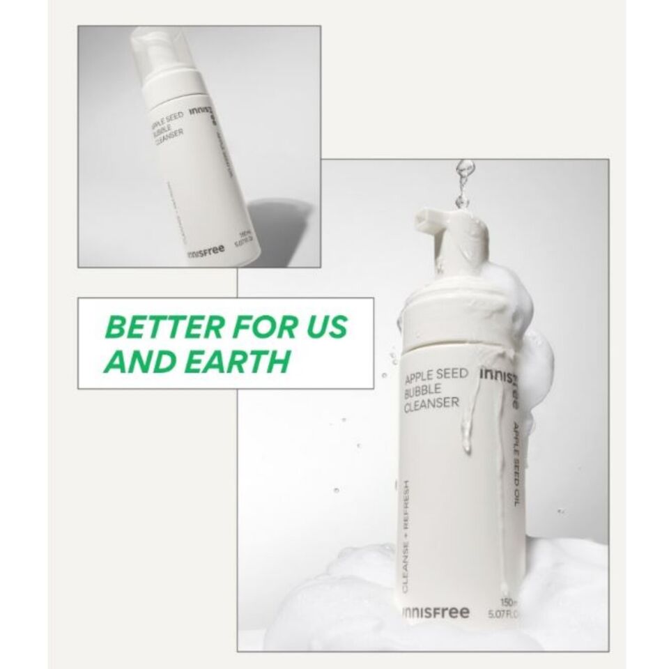 Innisfree Apple Seed Bubble Cleanser 150ml - KLO