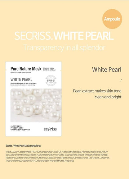 Secriss Pure Nature Mask Pack 25ml #White Pearl - KLO